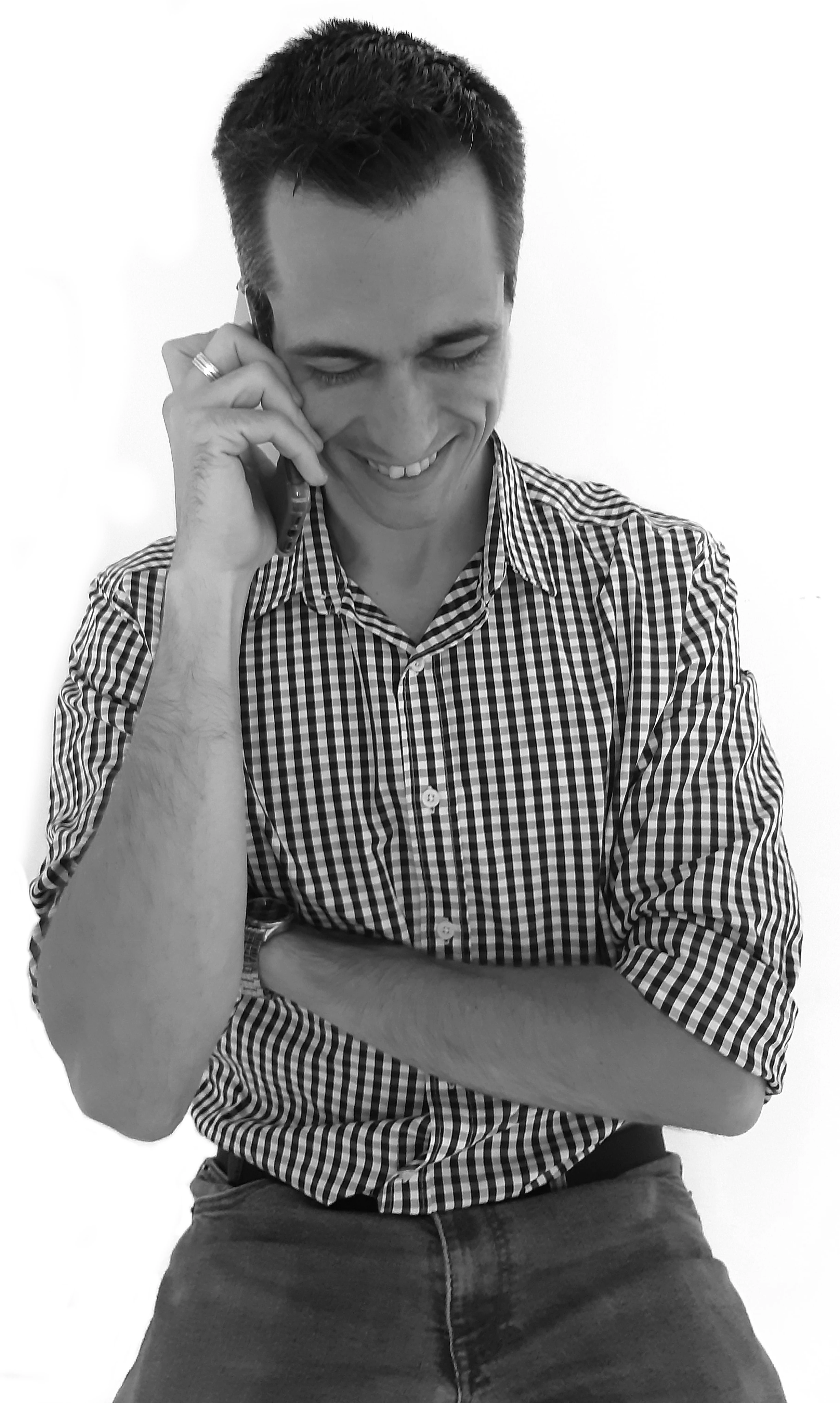 Duane Giliam on a phone call