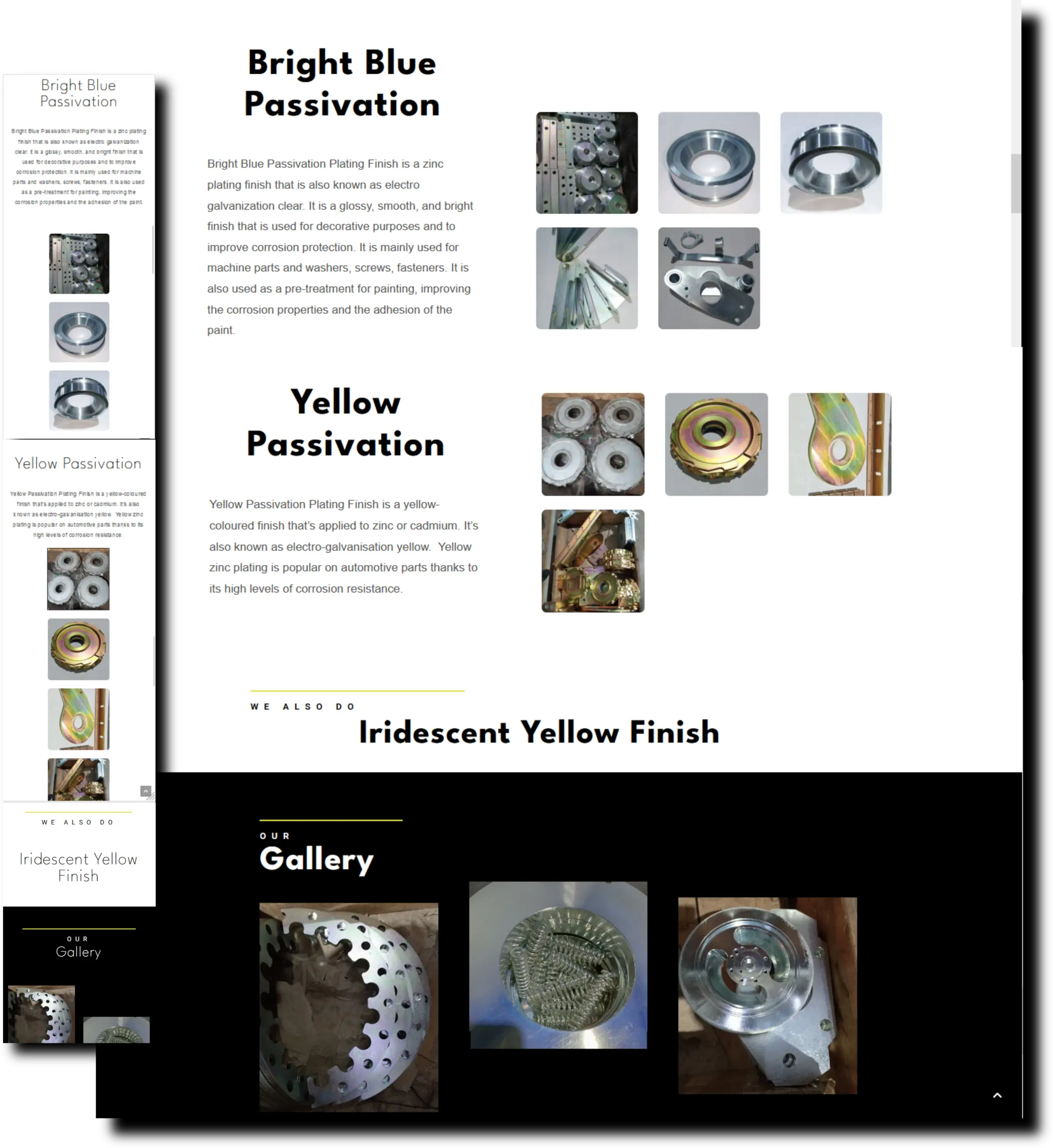 NUF Electroplating – Website Alterations